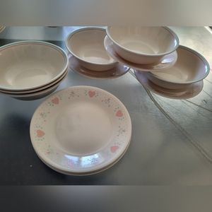 Corelle Forever Yours dessert and soup bowls